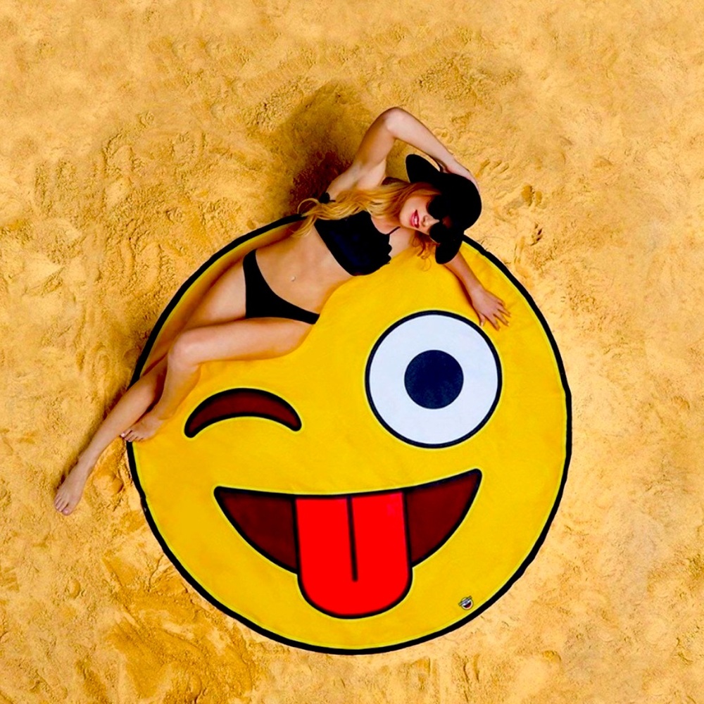 Resting Beach Face Beach Towel